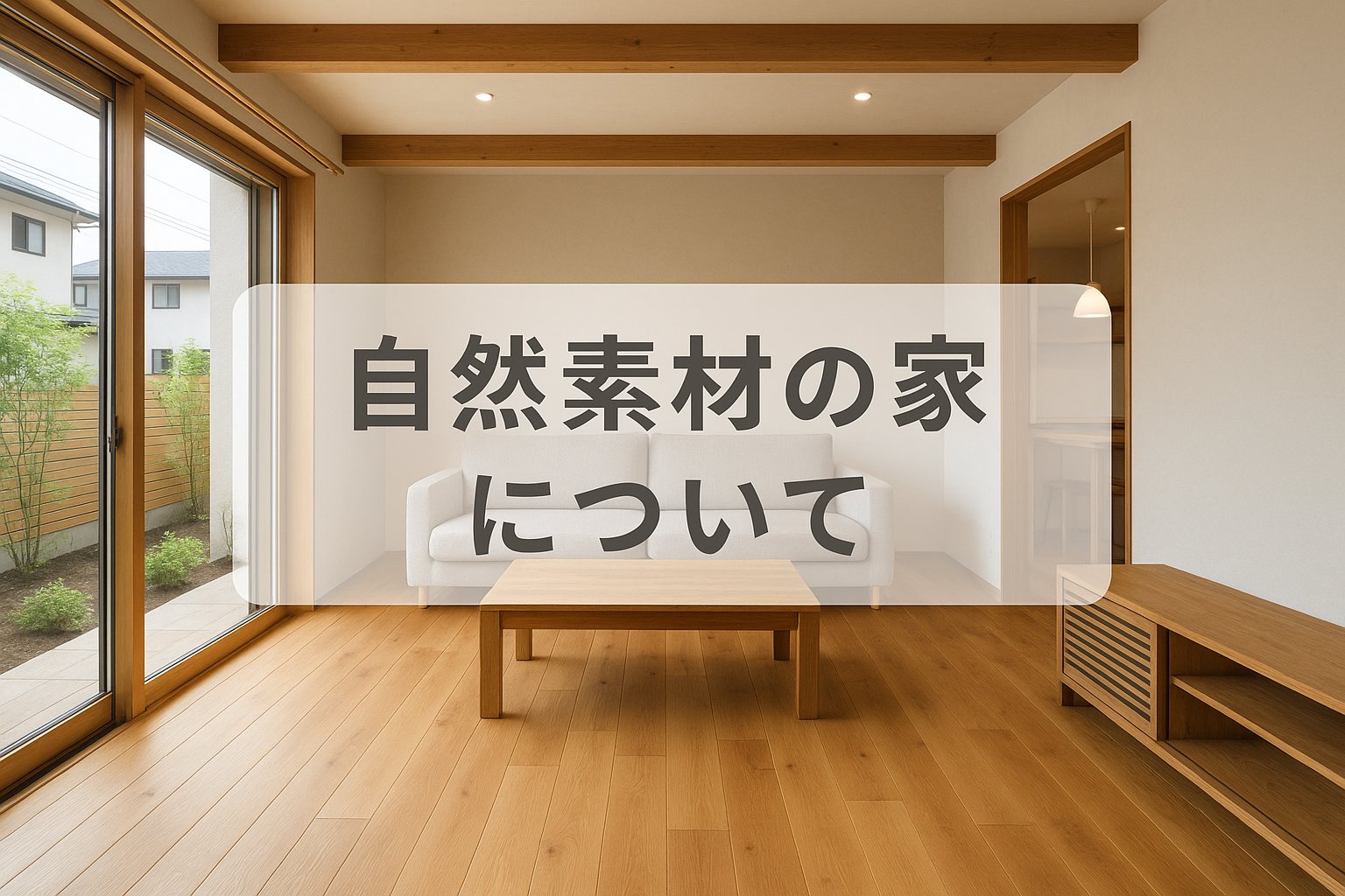 自然素材の家について