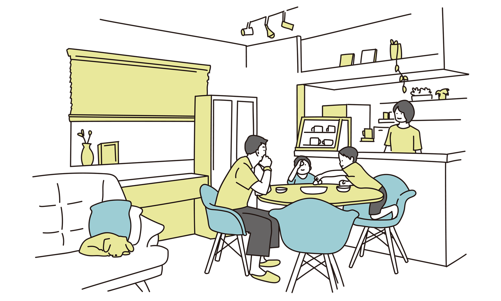 開放感と光・風を楽しめる