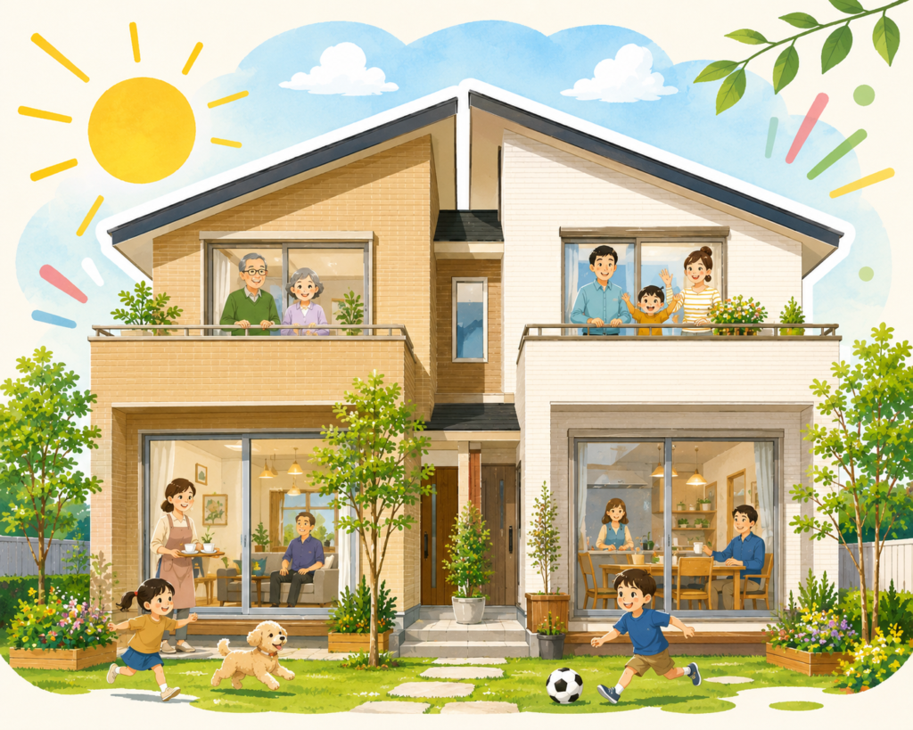 【注文住宅】二世帯住宅の注意点とは？後悔しないための間取り・費用・相続対策を解説