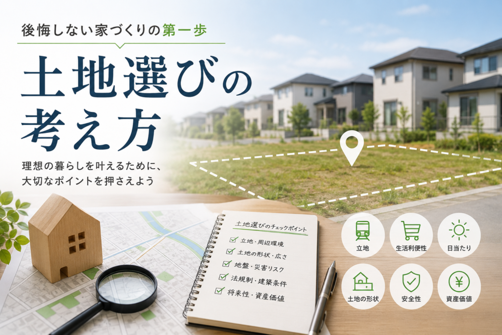  南向きだけが正解じゃない？土地選びの考え方