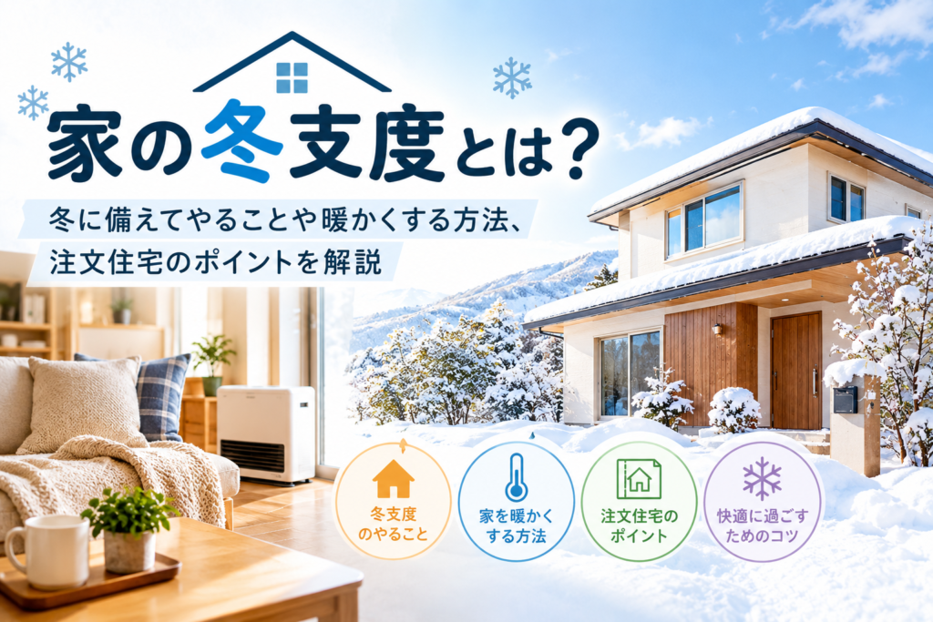 家の冬支度とは？冬に備えてやることや暖かくする方法、注文住宅のポイントを解説